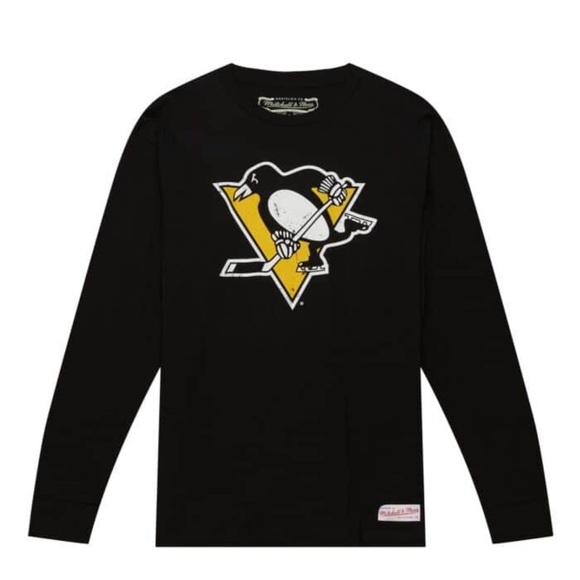 New Distressed Logo LS Tee Pittsburgh Penguins - Picture 1 of 4
